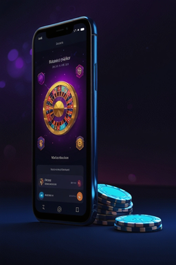 Smartphone met casino-app