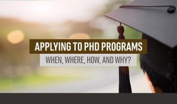 Applying to a PhD Program
